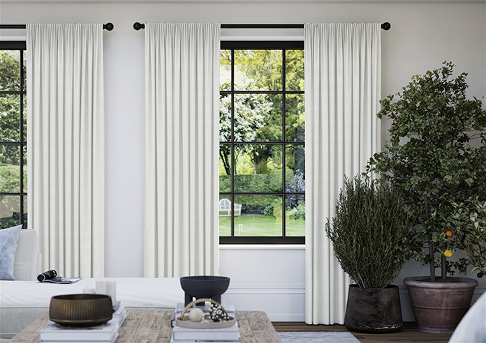 Akoya Faux Silk, Lustre Chalk - Made to Measure Curtains - Image 3